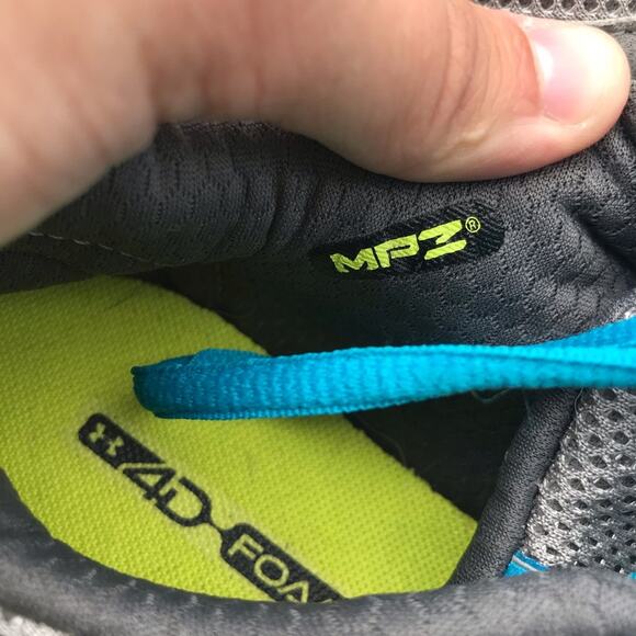 Under Armour 4D Foam Blue Gray Athletic Sneakers - Picture 3 of 7